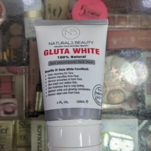 Naturals Beauty Gluta White Skin Brightening Face Wash 120ml – 100% Natural Glutathione