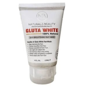 Naturals Beauty Gluta White Skin Brightening Face Wash 120ml – 100% Natural Glutathione