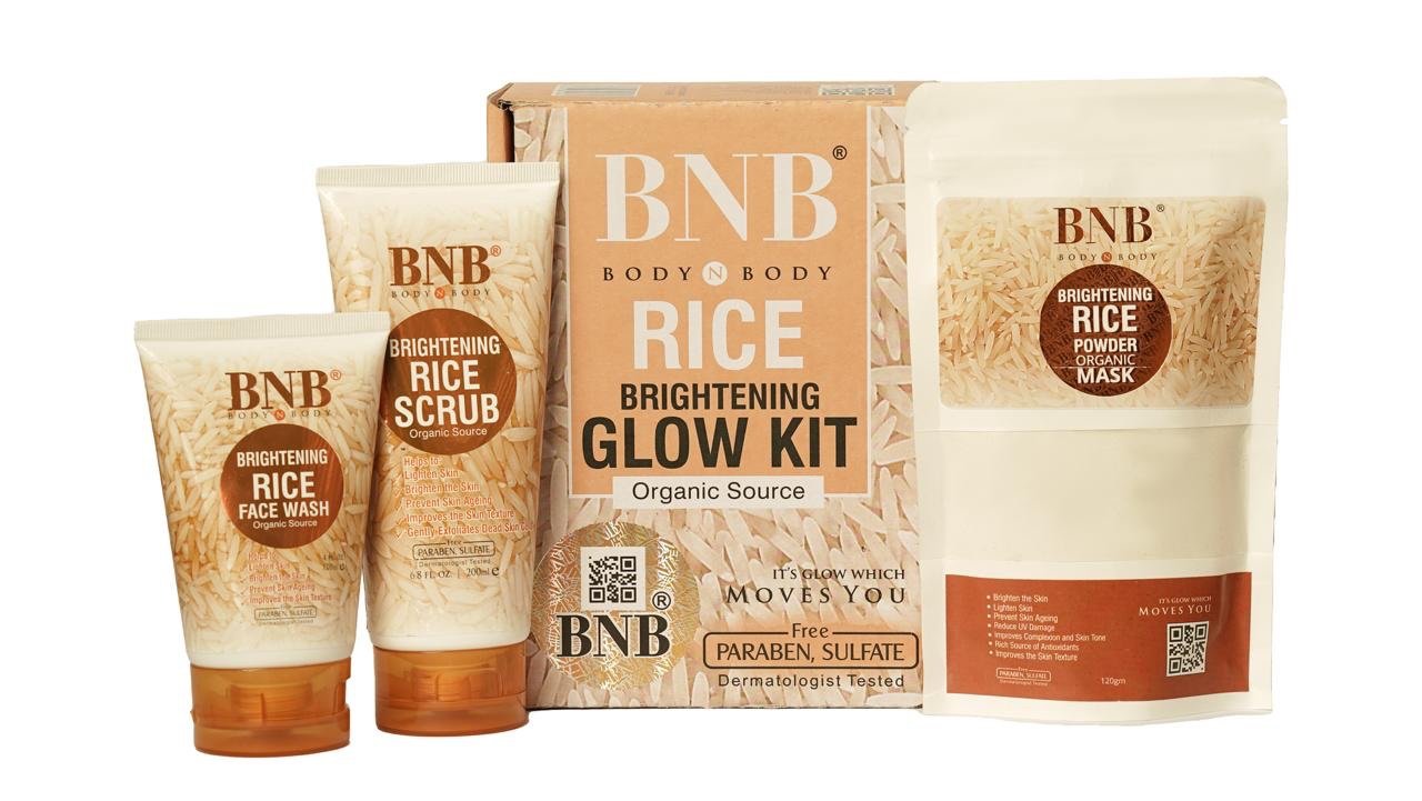 BNB Rice Brightening Glow Kit